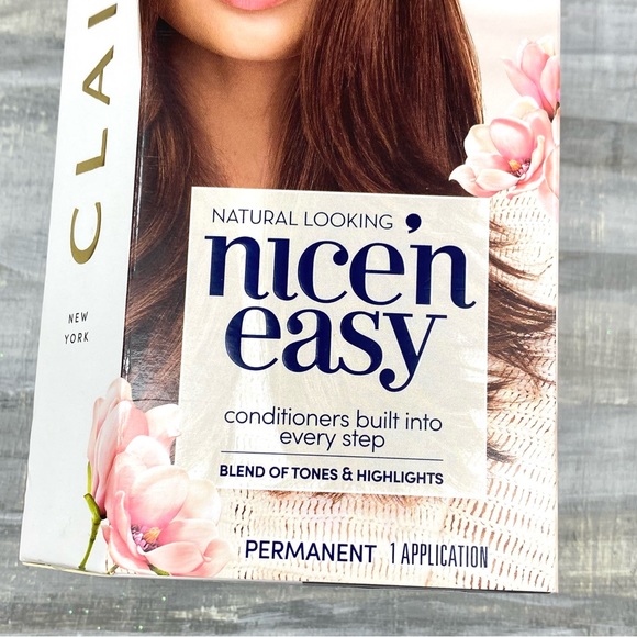 NWT Clairol Nice ‘n Easy 5M Medium Mahogany Brown Permanent Hair Color Box NIB - Picture 4 of 9